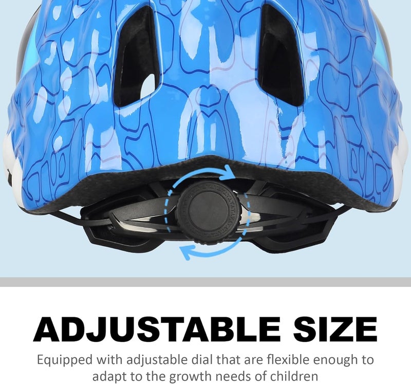 Bavilk Toddler Kids Bike Helmet,3D Dinosaur Helmets for Boys Girls Infant/Baby to Children 1/2/3/4/5/6/7/8 Years Old Lightweight Adjustable Multi-Sports Bicycle Scooter Skateboard Skating Cycling - Image 4